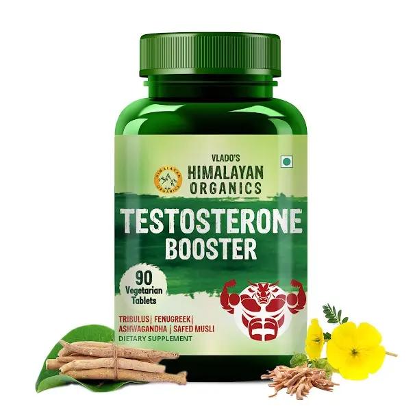 Vlado's Himalayan Organics Testosterone Booster | Supports Muscle & Energy Boost | With Vitamin D3, Magnesium, Zinc, Tribulus, Ashwagandha & Safed Musli