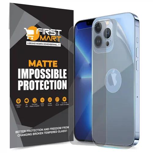 FIRST MART Screen Protector for iPhone 13 Pro Max - Edge to Edge Front and Back 4 Layer Ultra Thin Unbreakable Membrane - Case Friendly Screen Coverage & Installation Kit (Matte)