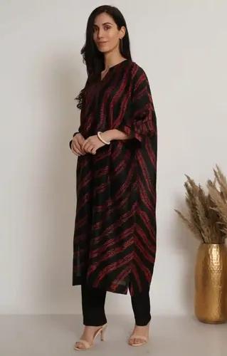 Black Shibori Tie & Dye Kaftan