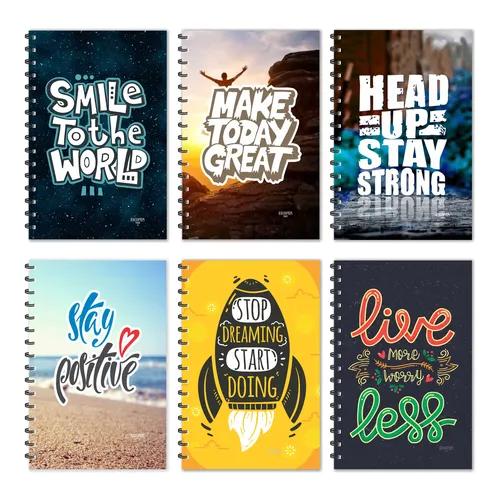 Smile Motivational Diaries - Jumbo (Pack of 6)