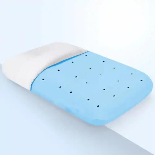 Sleepsia Gel Ventilated Memory Foam Pillows - Orthopedic Bed Pillow For Sleeping - Ergonomic & Neck Pain Relief, Back Sleeper, Side Sleeper & Stomach Sleepers