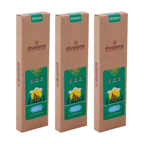 DivoRama Premium Loban Flora Incense Masala Agarbatti -100% Indian Natural Aroma - Long Lasting  Loban Agarbatti for Puja, Meditation, Happy Vibes