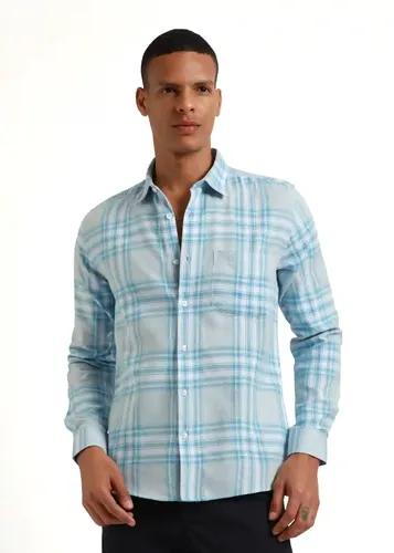 Banana Club Melange Air Blue Check Shirt