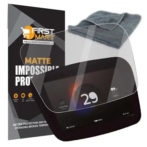 FIRST MART Screen Protector for Ola S1 / S1 Pro / S1 Air Electric Scooter - Matte Guard for Company Fitted Full Screen Protection & Microfiber Cloth 40x40 Cms Automotive Microfibre for Bike Cleaning