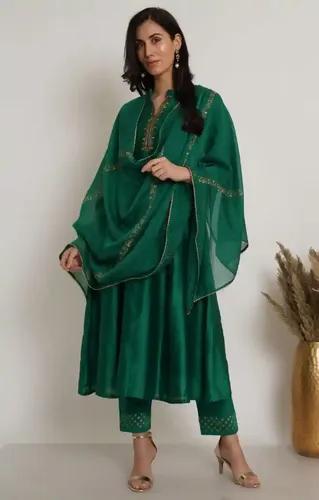 Green Kurta Set