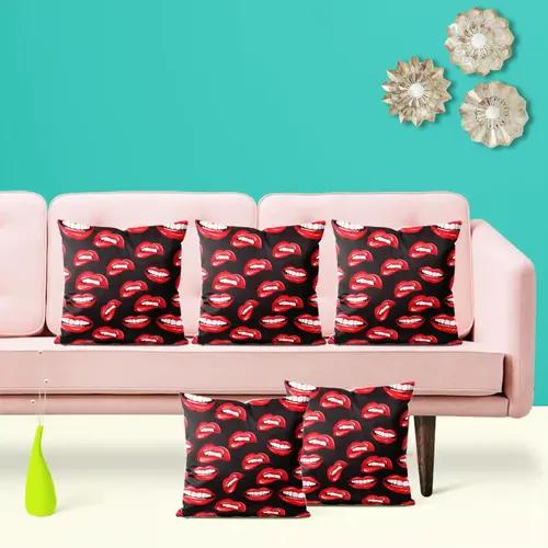 ArtzFolio Lips D1 | Decorative Cushion Cover for Bedroom & Living Room