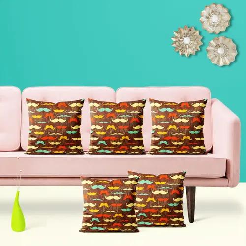 ArtzFolio Vintage Mustache D1 | Decorative Cushion Cover for Bedroom & Living Room