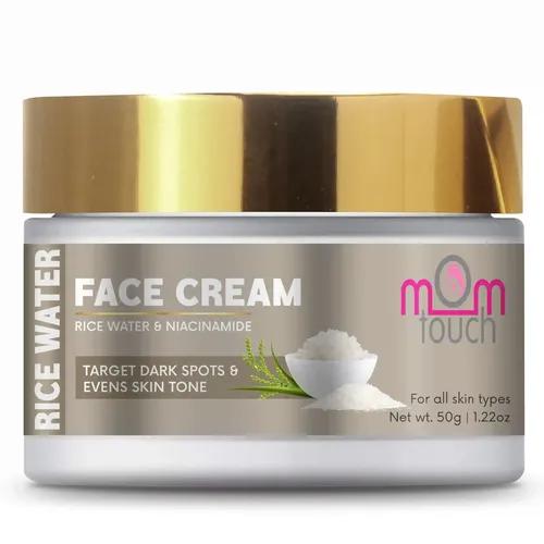 MOM TOUCH Rice Day Cream for daily use With Rice Water & Niacinamide for Glass Skin for Women & Men 50 g