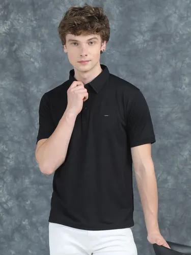 Black Cubic Polo T-Shirt