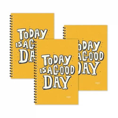 Today Is A Good Day Motivational Ruled Diaries - Pack Of 3