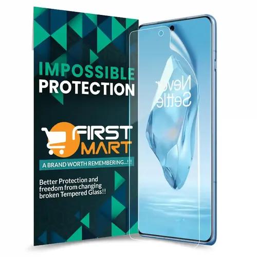 FIRST MART Screen Protector for OnePlus 12R 5G - Nanofiber Unbreakable Membrane Case Friendly Full Edge to Edge Screen Coverage & Installation Kit (Crystal Clear)