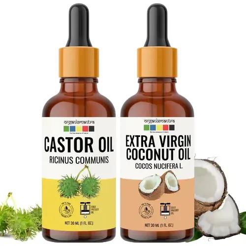 Organix Mantra Extra Virgin Coconut Oil And Castor Oil