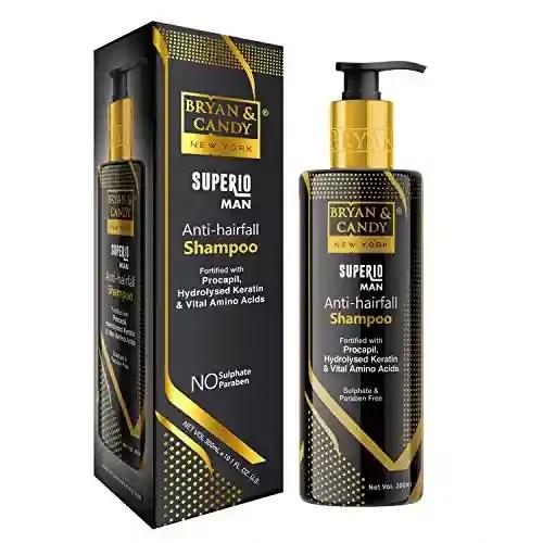 Bryan & Candy Superio Man Anti Hairfall Shampoo Fortified with Procapil, Hydrolysed Keratin & Vital Amino Acids (300 ml)