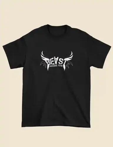 Beast mode on - Men's regular fit Black t-shirt