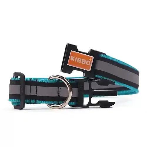 KIBBO Premium Reflective Dog Collar - Sea Green