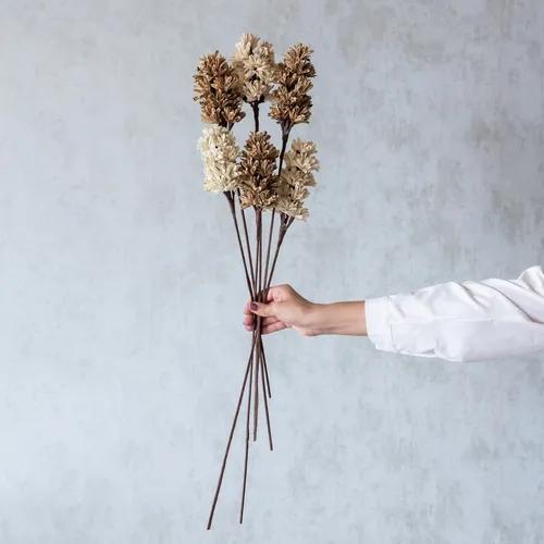 Handmade Beige and Brown Artichoke Sticks (Set of 6)