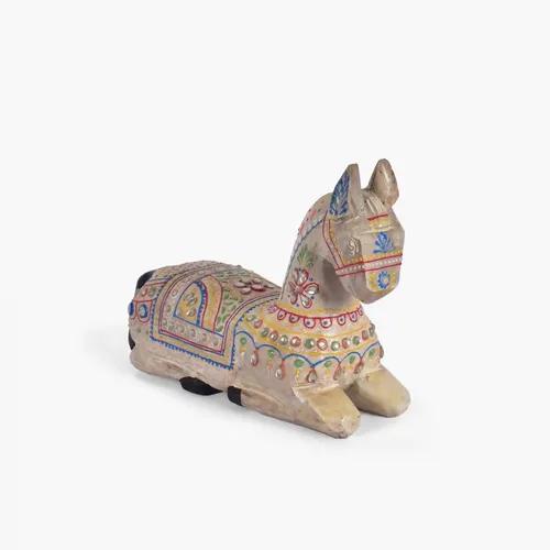 CASA DECOR Wooden Jodhpur Tale- Heritage Horse for Showpiece Enhance Your Home,Office Table Decorative & Gift Article,Animal Showpiece Figurines