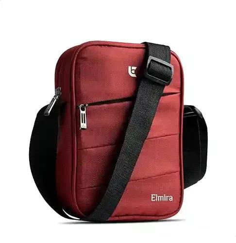 Elmira Premium Sling Bag For Men And Women Water-Resistant Passport Bag Small One Side Shockproof Travel Cross Body Messenger Handbag For Daily Use