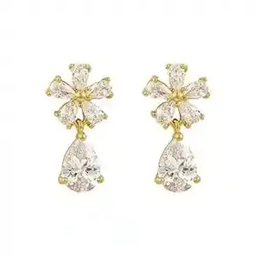 Floral Crystal Earring