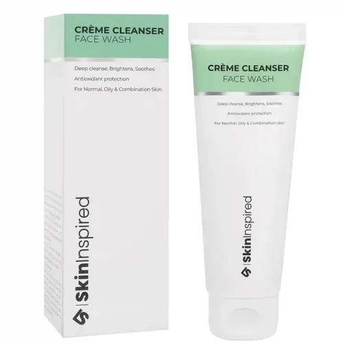 SkinInspired Crème Cleanser Facewash | Complete Cleansing | Skin Brightening | Moisturizing | For Normal, Combination, Oily & Acne-Prone Skin | Salicylic Acid + Lactic Acid + Vitamin C | 70 ml