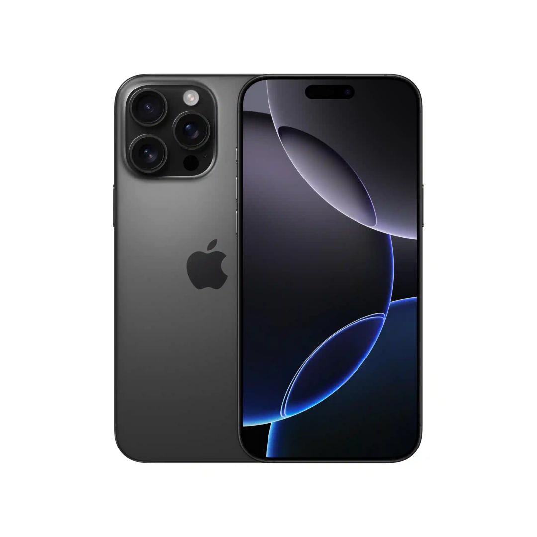 iPhone 16 Pro Max 256 GB: 5G Mobile Phone with Camera Control, 4K 120 fps Dolby Vision and a Huge Leap in Battery Life. Works with AirPods; Black Titanium