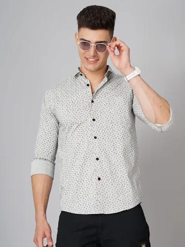 Grey Triad Print Shirt - M (38)