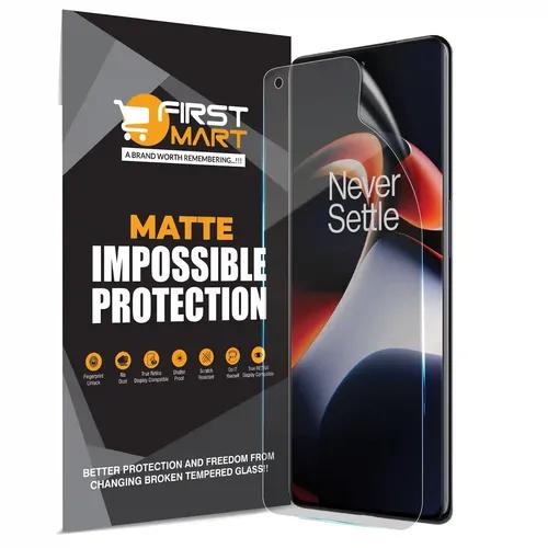 FIRST MART Screen Protector for Oneplus 11R 5G - Impossible Fiber Case Friendly Screen Protection & Installation Kit (Matte)