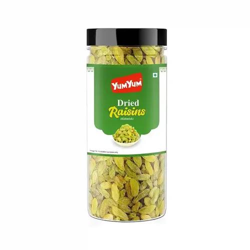 YUM YUM Premium Green Raisins Kishmish Dry Fruits 250 grams Jar