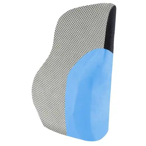 Sleepsia Gel Infused Lumbar Support Memory Foam Orthopedic Back Cushion - Back Rest For Car And Office Chair, Back Pain Relief Spine Alignment Sitting