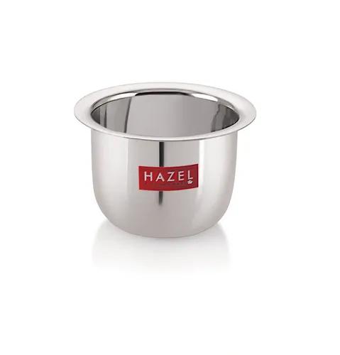 HAZEL Stainless Steel Tea Glasses Large Traditional Design Coffee Milk Serving Glass Patra Pela, 10 cm, 200 ML, Silver