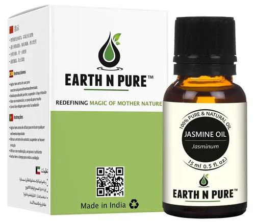 Earth N Pure Jasmine Essential Oil with Glass Dropper