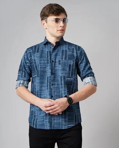 Blue Murk Print Shirt