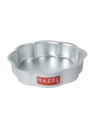 HAZEL Aluminium Flower Shape Cake Mould, Silver