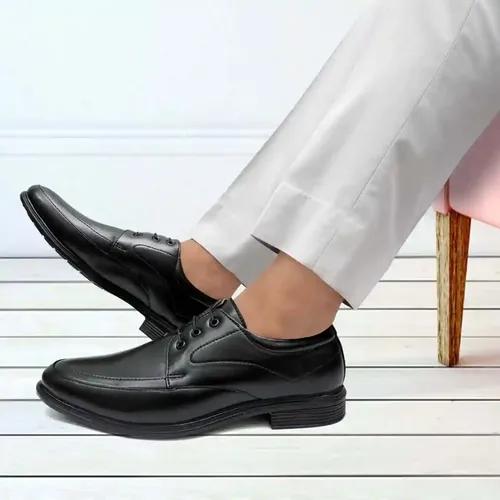 WUGO::Latest Stylish Men Formal Shoes|Black Derby Shoes|Office Shoes For Men's & Boys - Black