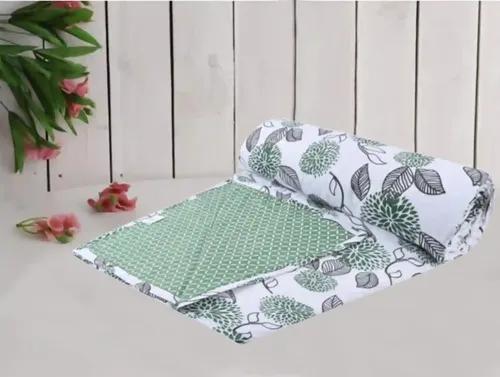 TRANCE HOME LINEN Pure Malmal Cotton Multipurpose Baby Dohar | 3-Layered Baby Swaddle | Soft -Lightweight Baby Blanket | Crib Blanket (Age : 0-2 Year - 140cm x 100 cm -Spring Green)