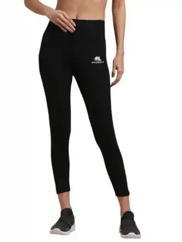 VITAWOLF Women's Tight Gym Wear with Two Side Pocket | Track Pants Ideal for Active Wear, Yoga and Workout | Stretchable Gym Pants for Women