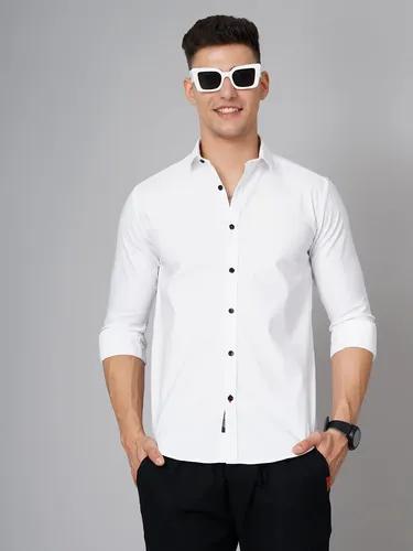 White Delta Solid Shirt