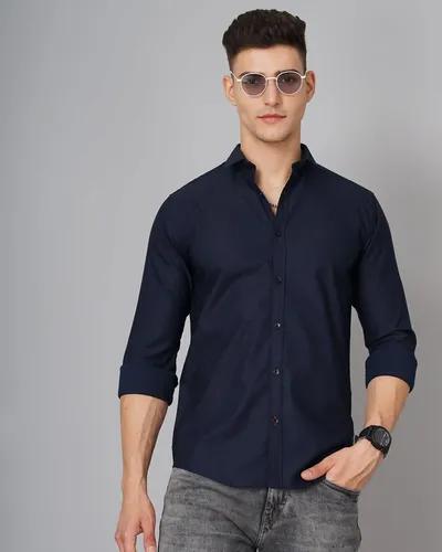 Navy Delta Solid Shirt