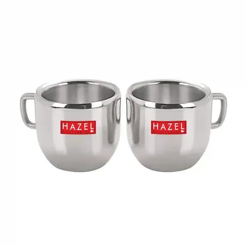 HAZEL Stainless Steel Tea/Coffee Cup - Silver, 100 ml