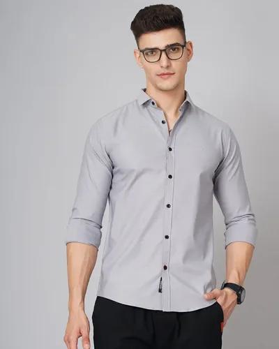 Grey Delta Solid Shirt