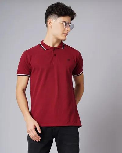 Maroon Polo T-Shirt L