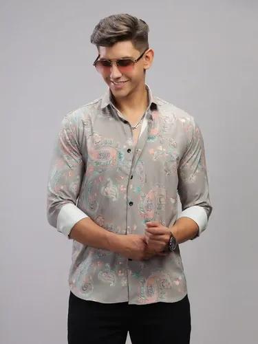 Grey Paisley Shirt