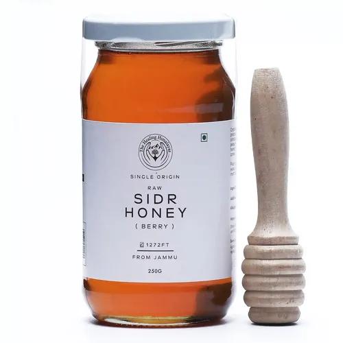 The Healing Himalayas Indian Sidr Raw Honey | Unprocessed Kashmir Honey | 100% Pure Natural Honey Unfiltered | Immunity Boosters for Adults & Nurturing Children | Glass Jar