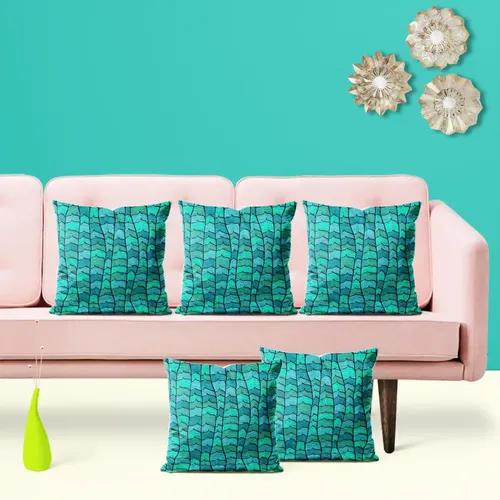 ArtzFolio Blue Waves | Decorative Cushion Cover for Bedroom & Living Room