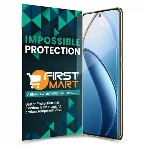 FIRST MART Screen Protector for Realme 12 Pro Plus 5G - Nano Fiber Unbreakable Membrane Case Friendly Full Edge to Edge Screen Coverage & Installation Kit (Crystal Clear)