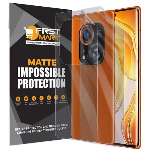 FIRST MART Screen Protector for Tecno Phantom X2 Pro 5G - Front and Back Nanofiber Unbreakable Membrane Case Friendly Full Edge to Edge Screen Coverage & Installation Kit (Matte)